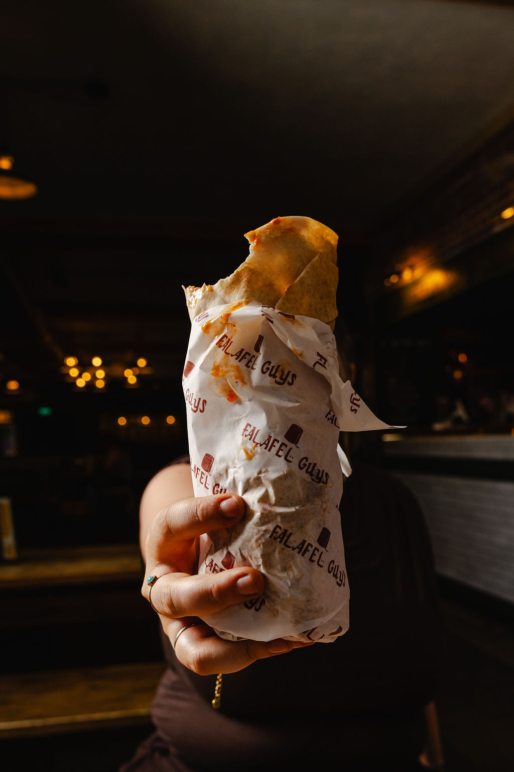 Falafel Halloumi Wrap from Falafel Guys